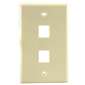 2 Port Wall Plate Ivory
