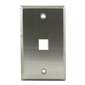 1 Port Stainless Steel Wall Plate