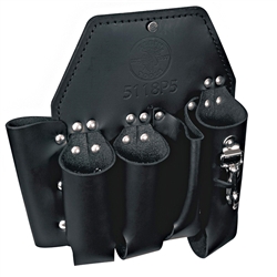 Klein Tools 5 Pocket Linemans Leather Tool Pouch