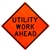 MDI Non-Reflective Utility Work Ahead Traffic Sign - 48in