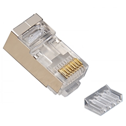 Platinum Tools 106193C RJ45 Cat6A 10 Gig Shielded Connector with Liner 10-Pack by Platinum Tools 