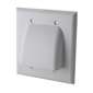 Vanco Dual Low Profile Bundled Cable Wall Plate - White