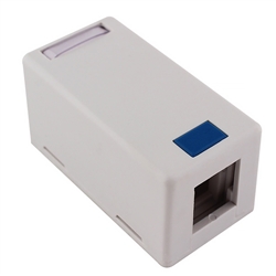 Single Quickport Surface Mounted Box - White