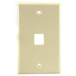 1 Port Wall Plate Ivory