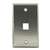 1 Port Stainless Steel Wall Plate