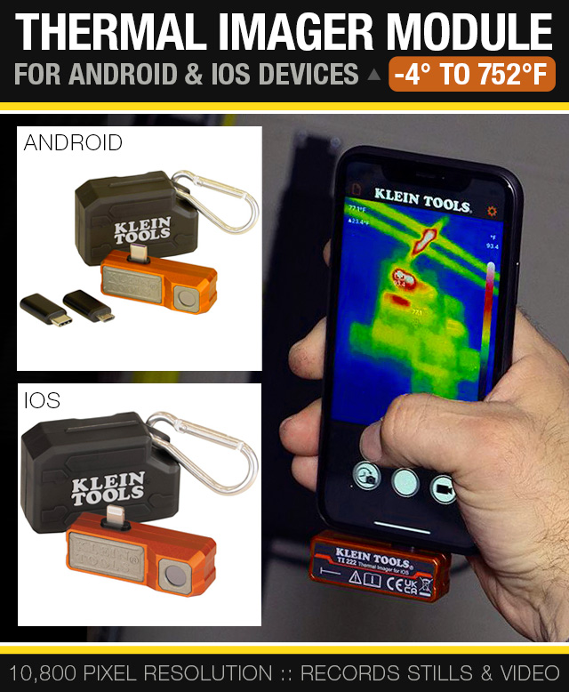 Klein Tools Thermal Imaging Modules for IOS & Android