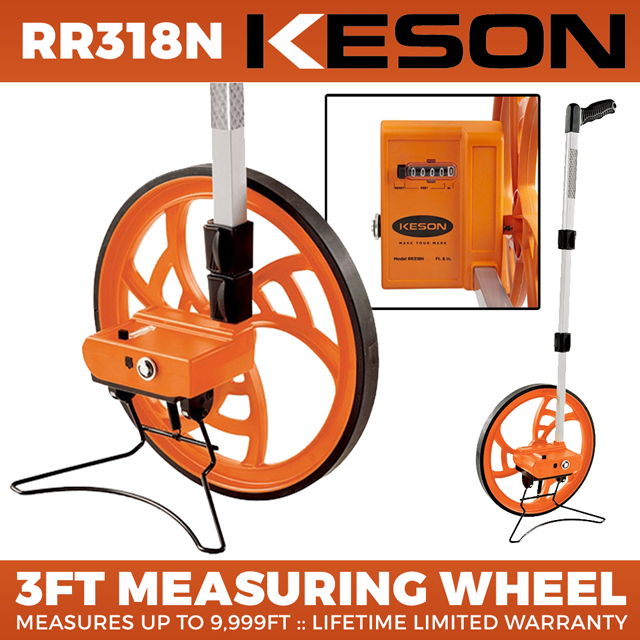 Keson 3ft Measuring Wheel - 9,999ft