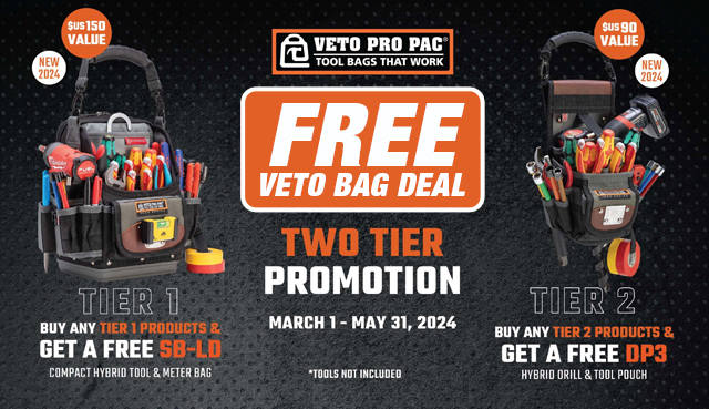 FREE VETO BAGS! Veto Pro Pac Spring Promo 2024