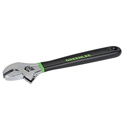 Greenlee 0154-12D 12 Inch Adjustable Wrench w/Dipped Handle