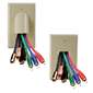 Vanco Reversible  Bulk Cable Wall Plate - Ivory
