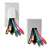 Vanco Reversible  Bulk Cable Wall Plate - White
