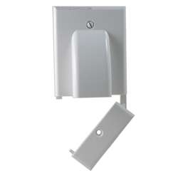 Vanco 120617X Hinged Bundled Cable Wall Plate in white