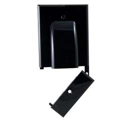 Vanco 120618X Hinged Bundled Cable Plate - Black