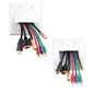 Vanco Dual Reversible Bulk Cable Wall Plate - White