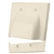 Vanco Dual Hinged Bundled Cable Plate - Ivory