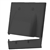 Vanco Dual Hinged Bundled Cable Plate - Black
