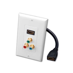 Vanco HDMI Pigtail Wall Plate w/ RGB
