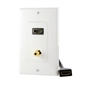 Vanco HDMI Pigtail Wall Plate w/ 3.5mm