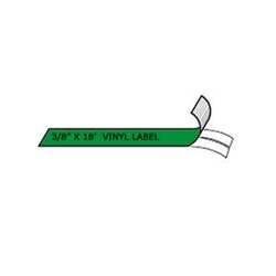 Vinyl Labels Green 3/8in x 18' for Rhino Labelers