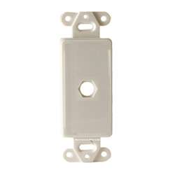 Vanco Decor 1 Port Hex Hole Plate - White