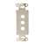 Vanco Decor 3 Port Hex Hole Plate - White