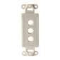 Vanco Decor 3 Port Hex Hole Plate - White