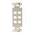 Vanco Decor 6 Port Hex Hole Plate - White