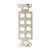Vanco Decor 8 Port Hex Hole Plate - White