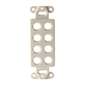 Vanco Decor 8 Port Hex Hole Plate - White
