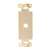 Vanco Decor 1 Port Hex Hole Plate - Ivory