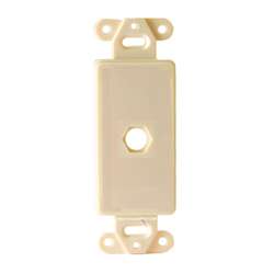 Vanco Decor 1 Port Hex Hole Plate - Ivory