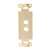 Vanco Decor 2 Port Hex Hole Plate - Ivory