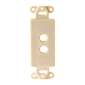 Vanco Decor 2 Port Hex Hole Plate - Ivory
