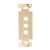 Vanco Decor 3 Port Hex Hole Plate - Ivory