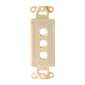 Vanco Decor 3 Port Hex Hole Plate - Ivory