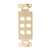 Vanco Decor 6 Port Hex Hole Plate - Ivory