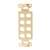 Vanco Decor 8 Port Hex Hole Plate - Ivory