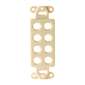 Vanco Decor 8 Port Hex Hole Plate - Ivory