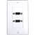 Vanco Slim Line Dual S-VGA Wall Plate