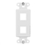 2 Port Decor Style Multi-Media Wall Plate Insert - White