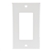 Vanco Decor Style Plate Single Gang - White
