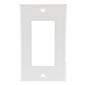 Vanco Decor Style Plate Single Gang - White