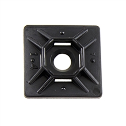 ACT 1in x 1in Rubber Adhesive Mounting Pad - Black - 100 pieces