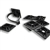 ACT Black Adhesive Mounting Pad, 3/4in x 3/4in - 100pk