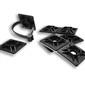 ACT Black Adhesive Mounting Pad, 3/4in x 3/4in - 100pk