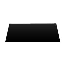 Rack Panel-Blank-5U, 16ga Flanged Aluminum, Textured Black