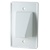 Arlington Reversible Single-Gang Scoop Plate - White