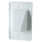 Arlington Reversible Single-Gang Scoop Plate - White
