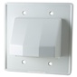 Arlington 2-Gang Reversible Scoop Plate - White
