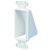 Arlington Single-Gang Reversible Scoop Hood - White
